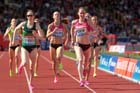 Laura Weightman (GB) finishing 4th in the 1500 metres at the IAAF Diamond League, Birmingham.